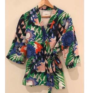 L.K. Bennett Kimono wrap top size 10